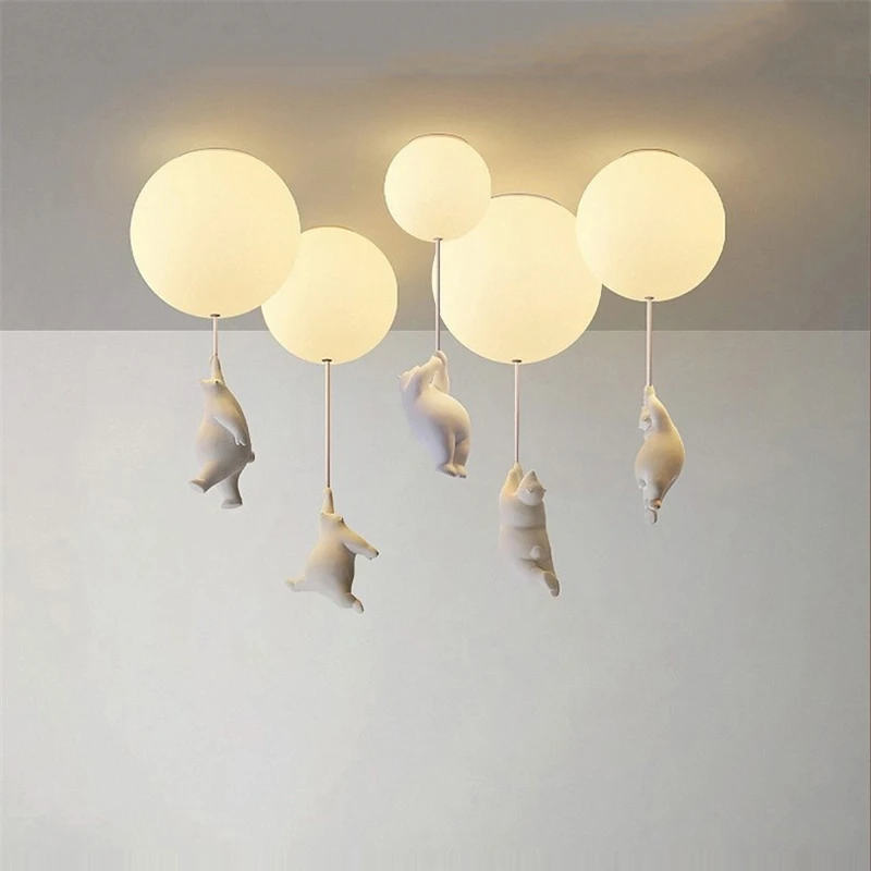 Modern Bear Ceiling Lights Warmth LED Cartoon Ceiling Lamps for Home Kids Rooms Bedroom Lamp Living Room Decor LED Light Fixture
Modern Bear Ceiling Lights Warmth LED Cartoon Ceiling Lamps for Home Kids Rooms Bedroom Lamp Living Room Decor LED Light Fixture