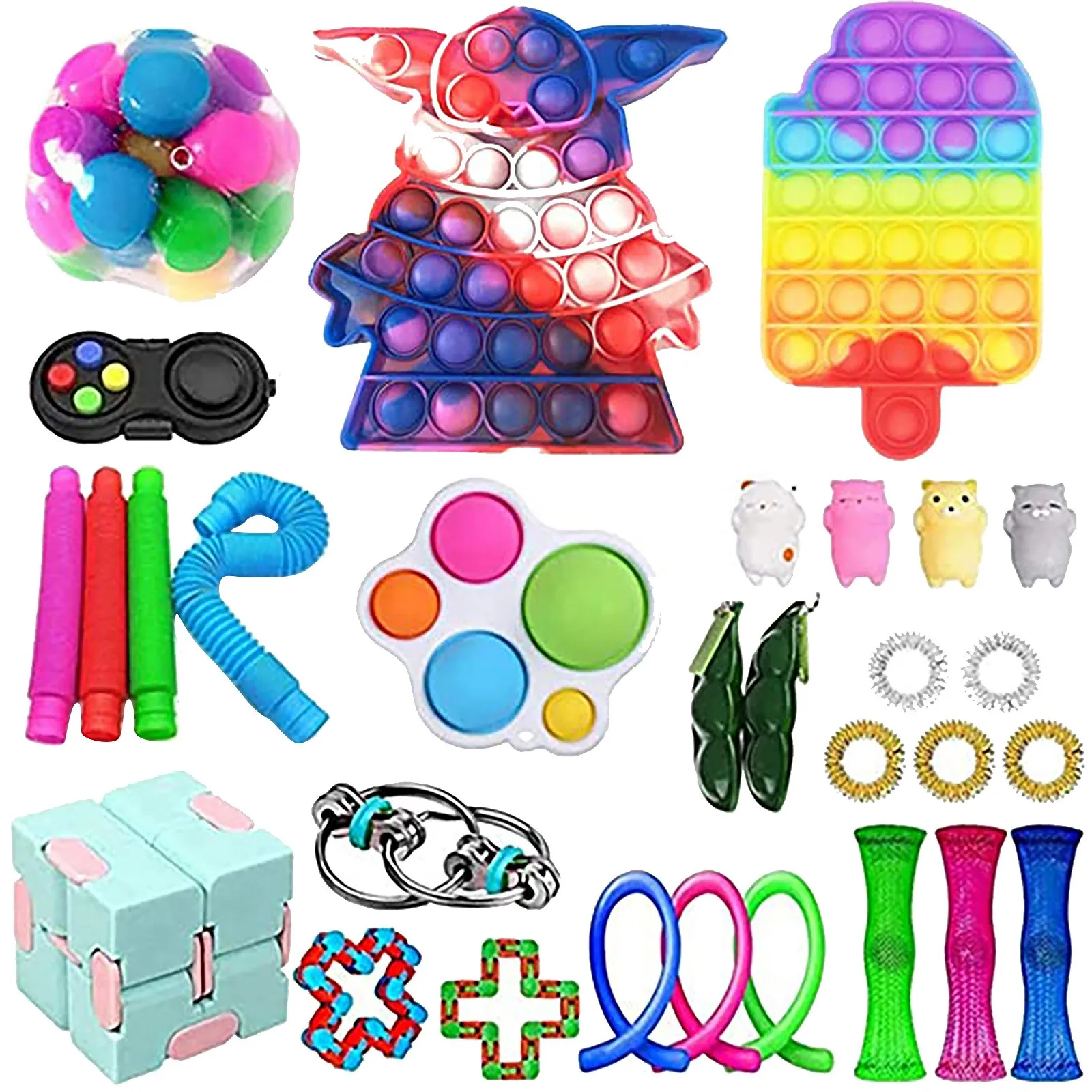 1set Fidget Toys Anti Stress Set Stretchy Strings Toys For Adults Children Gift Pack Squishy Sensory Antistress Relief Figet Toy
1set Fidget Toys Anti Stress Set Stretchy Strings Toys For Adults Children Gift Pack Squishy Sensory Antistress Relief Figet Toy