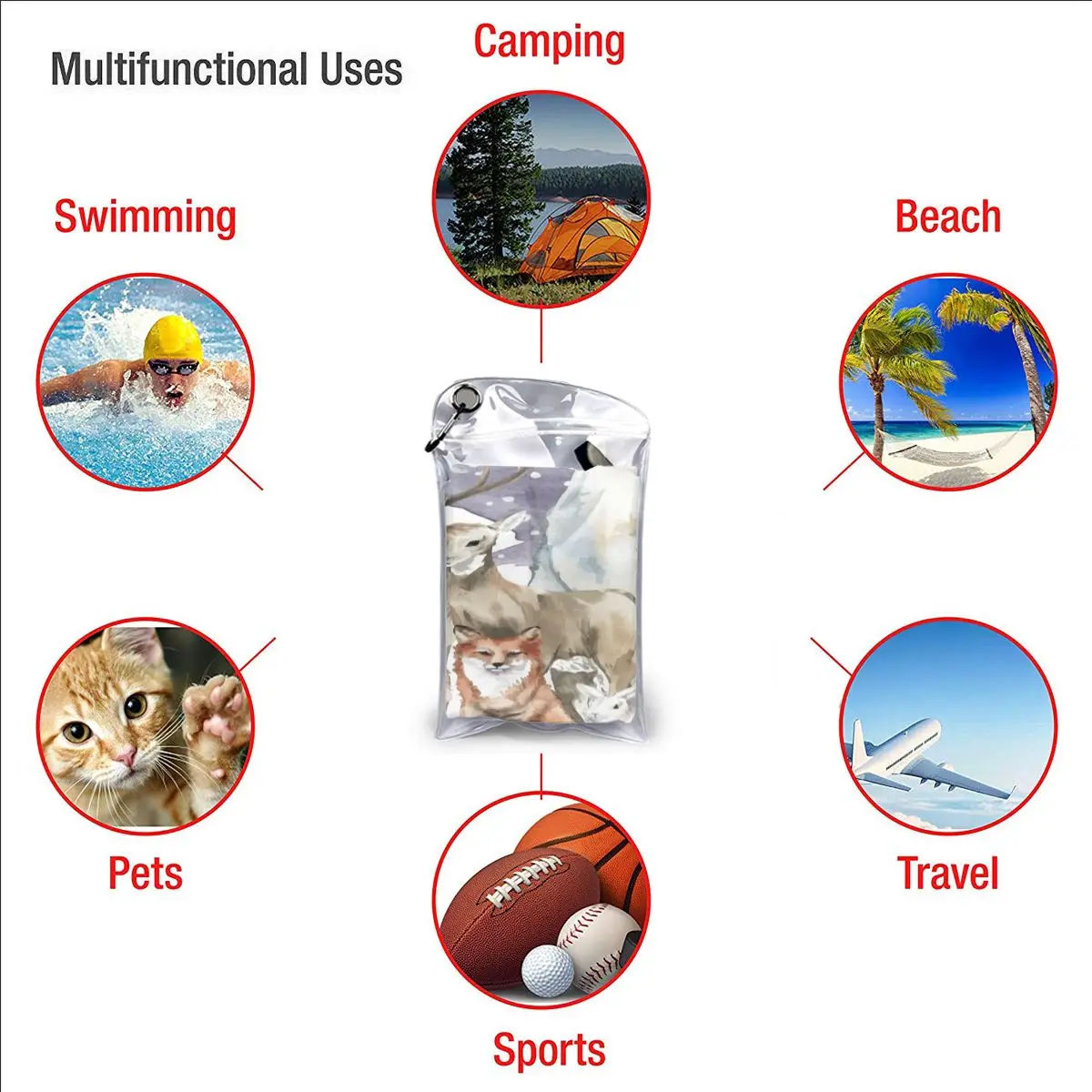 Quick Drying Pocket Towel Group Wild Animals Snow Watercolor Portable Water Absorbent Towel No Pilling Sports Bath Towel
Quick Drying Pocket Towel Group Wild Animals Snow Watercolor Portable Water Absorbent Towel No Pilling Sports Bath Towel