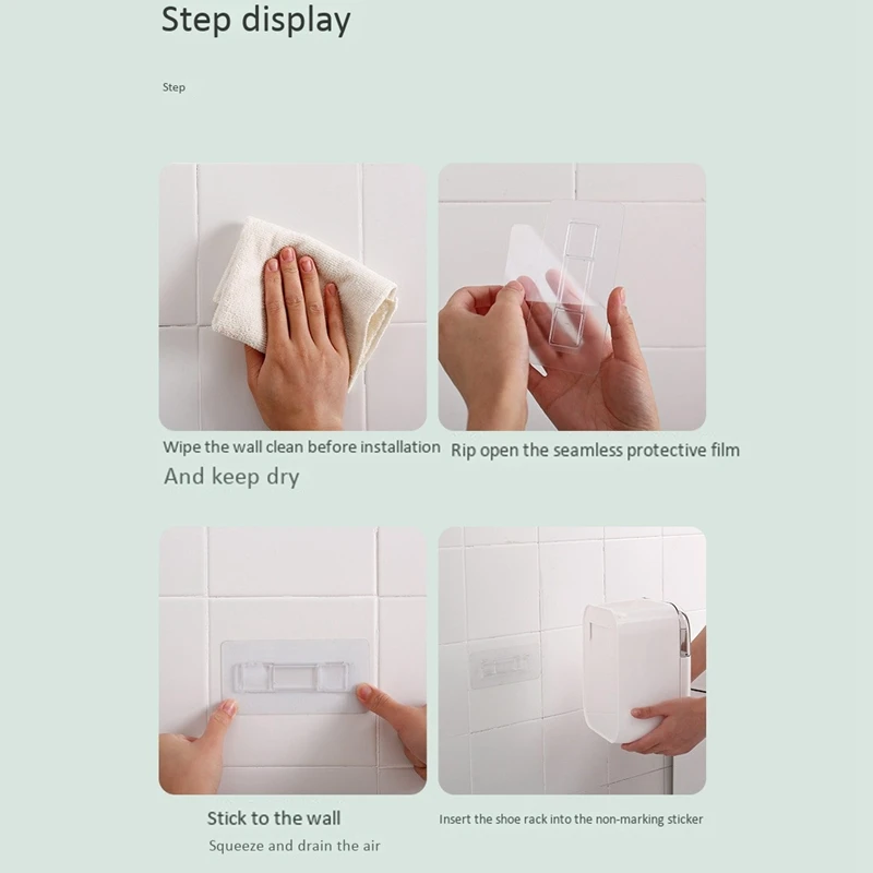 Waterproof Toilet Paper Holder Plastic Wall Mounted for Toilet Paper Towel Bathroom Shelf Storage Box Tray 
Waterproof Toilet Paper Holder Plastic Wall Mounted for Toilet Paper Towel Bathroom Shelf Storage Box Tray