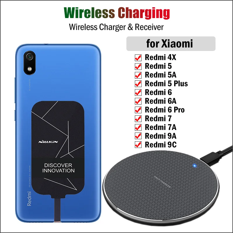 Беспроводное зарядное устройство Nillkin для Xiaomi Redmi 9A, 9C, 4X, 5, 5A, 6, 6A, 7, 7A Plus
Беспроводное зарядное устройство Nillkin для Xiaomi Redmi 9A, 9C, 4X, 5, 5A, 6, 6A, 7, 7A Plus