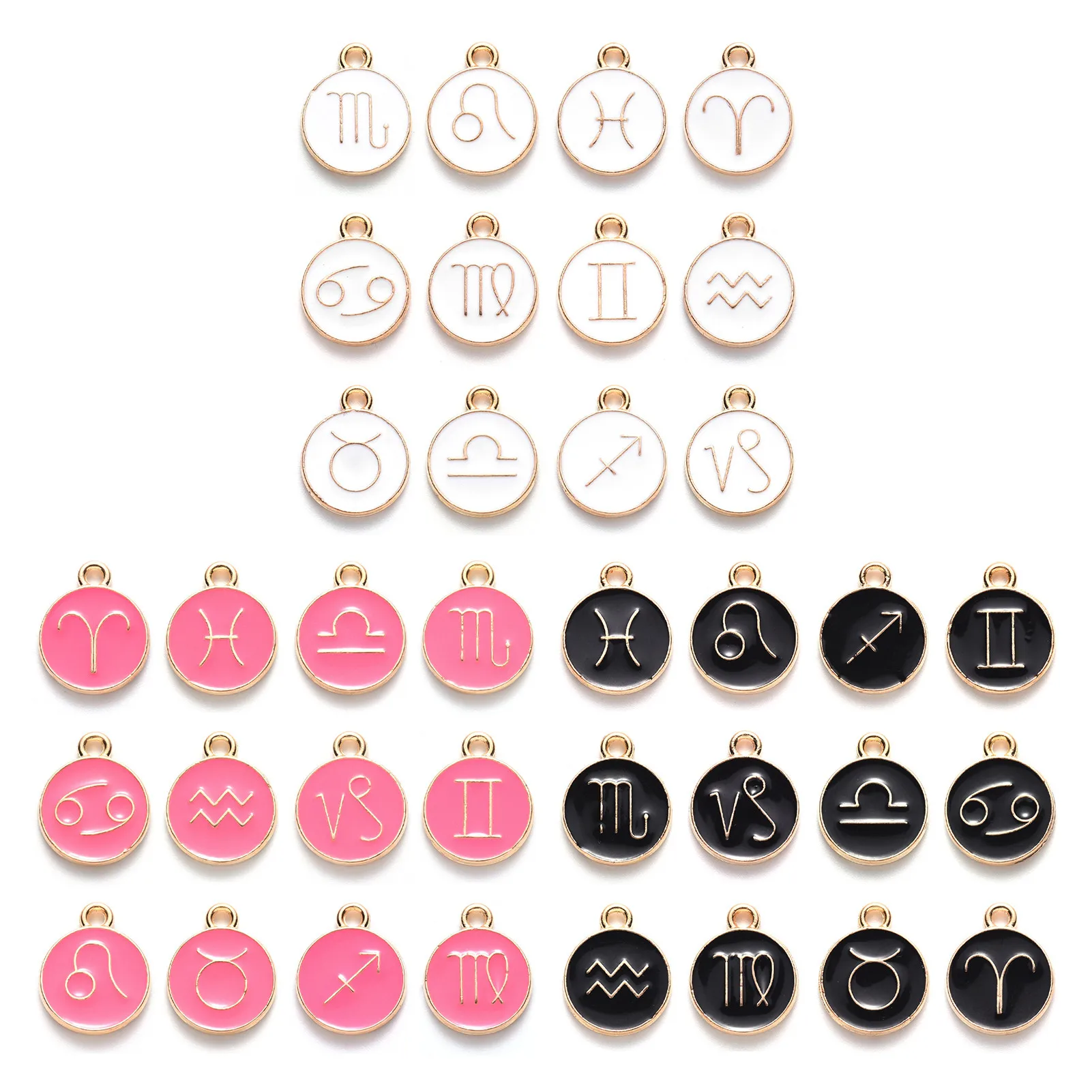 12pcs/set 12 Constellation DIY Pendant Double-sided Alloy Elegant Necklace Earrings Accessories DIY Jewelry Charms Making Gift
12pcs/set 12 Constellation DIY Pendant Double-sided Alloy Elegant Necklace Earrings Accessories DIY Jewelry Charms Making Gift