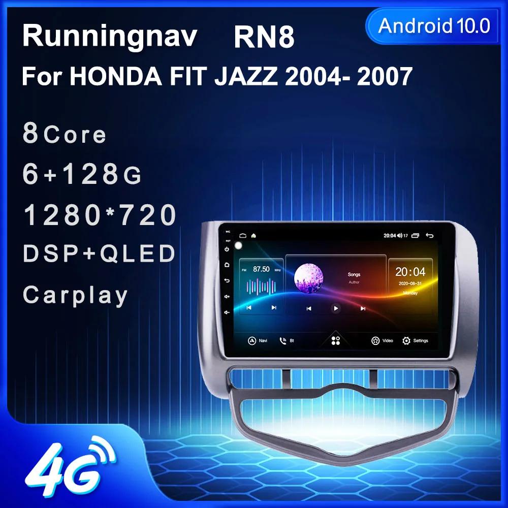 Автомобильное мультимедийное головное устройство Runningnav для Honda Jazz City 2002-2004 2005 2006