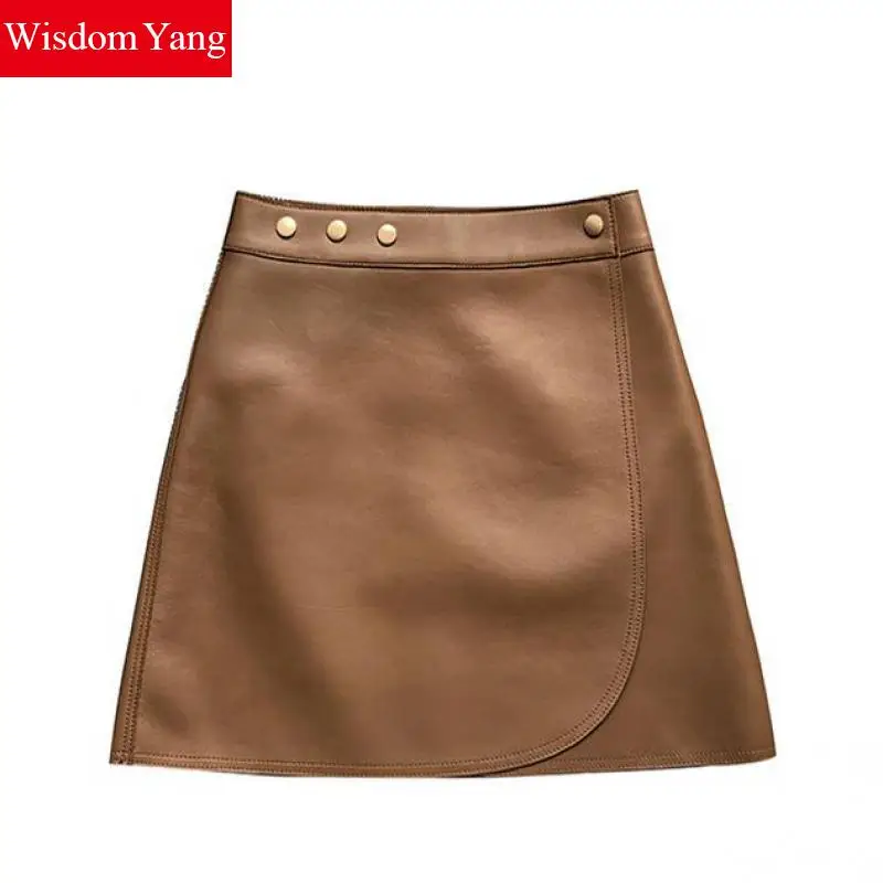 Black Sheep Skin Genuine Leather Skirts Womens High Waist Mini Khaki Wrap Skirts Wrap Sexy Sexy Rivet Moto Pencil Bike Clothes 
Black Sheep Skin Genuine Leather Skirts Womens High Waist Mini Khaki Wrap Skirts Wrap Sexy Sexy Rivet Moto Pencil Bike Clothes