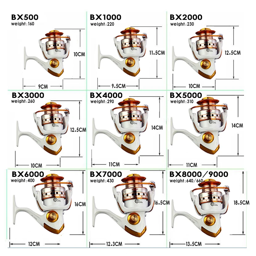 YUMOSHI BX спиннинговая Рыболовная катушка EF 500-9000 рыболовная Катушка влево/вправо 13BB