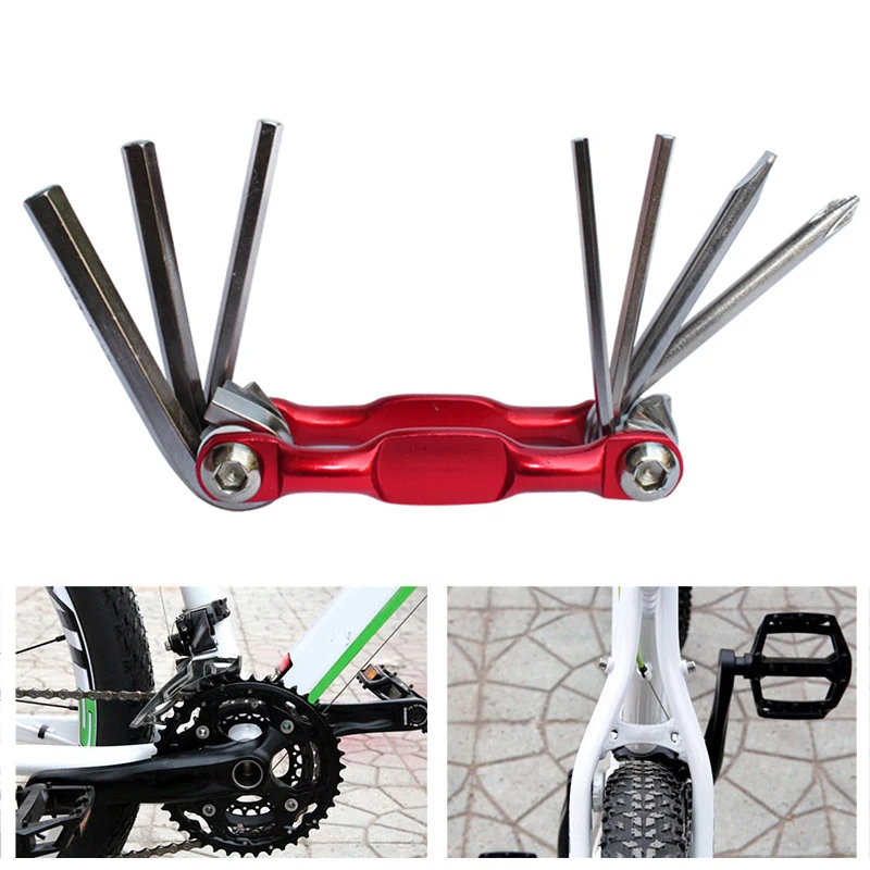 Bicycle Multifunction Tool 7 In 1 Bike Bicycle Tools Repairing Set Bike Repair Tool Kit Wrench Screwdriver Chain Carbon Steel 
Bicycle Multifunction Tool 7 In 1 Bike Bicycle Tools Repairing Set Bike Repair Tool Kit Wrench Screwdriver Chain Carbon Steel