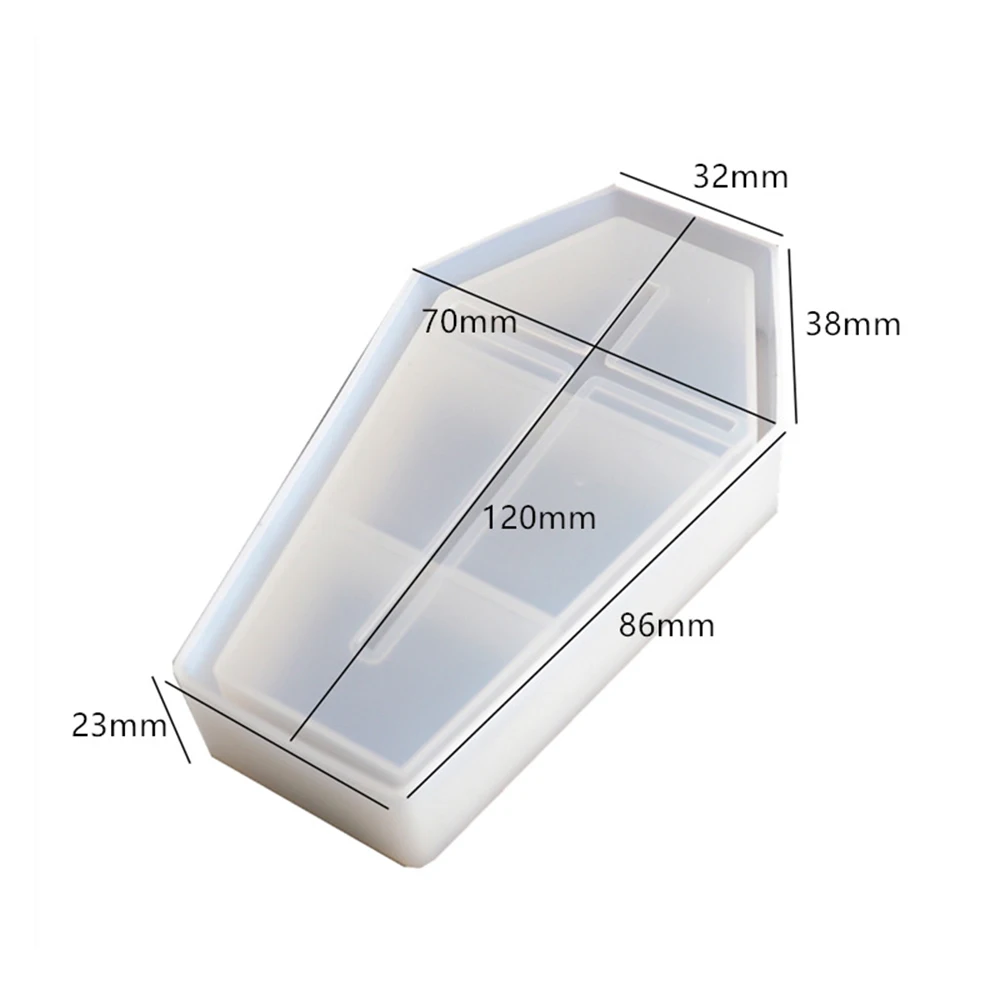 DIY Crystal Epoxy Resin Mold Halloween Coffin Storage Box Silicone Mold Jewelry Box Mirror Silicone Mold For Resin
DIY Crystal Epoxy Resin Mold Halloween Coffin Storage Box Silicone Mold Jewelry Box Mirror Silicone Mold For Resin