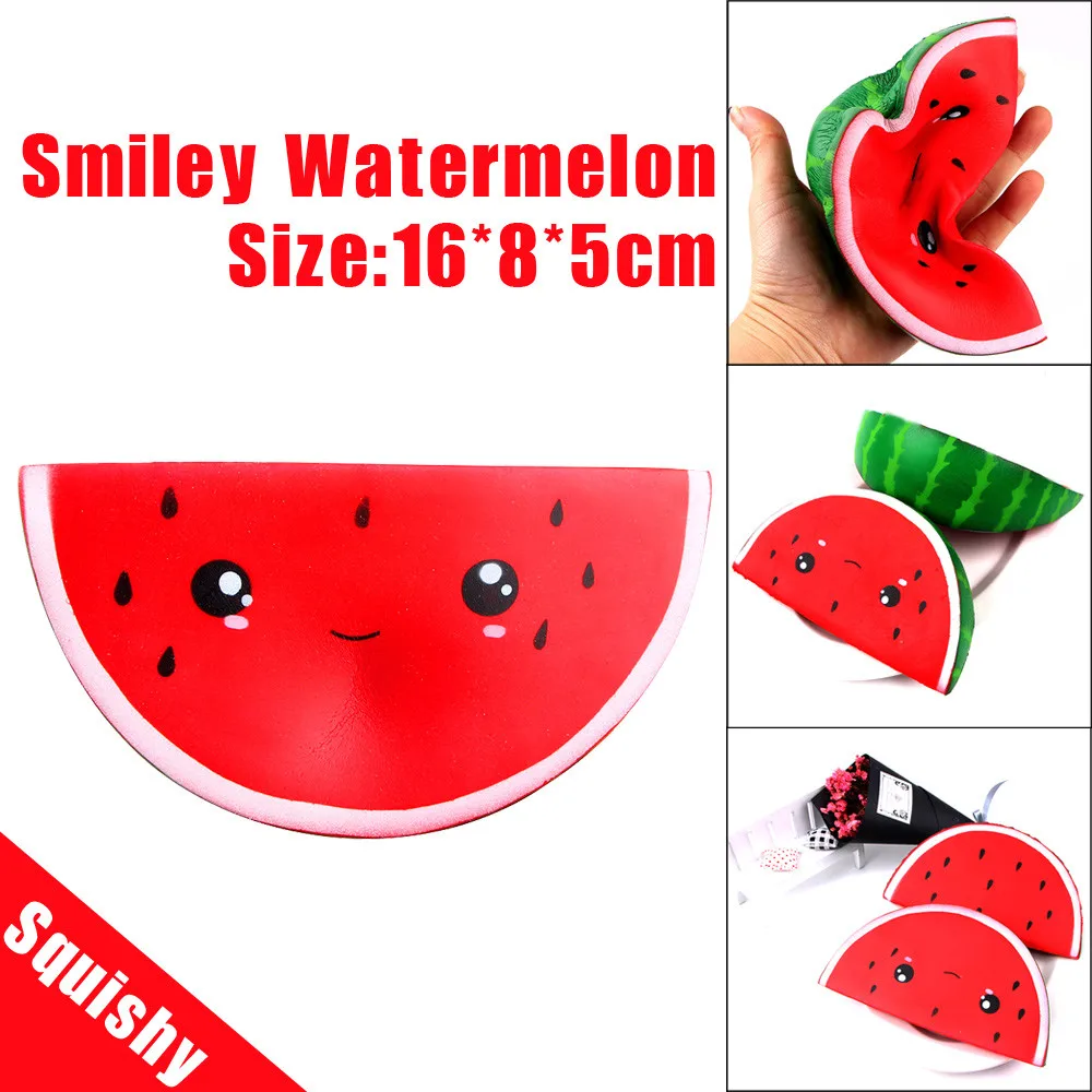 Smiling watermelon decompression toy slow rebound PU toy /16*8*5cm cute smiling watermelon cream squeeze toy slowly rising F3*
Smiling watermelon decompression toy slow rebound PU toy /16*8*5cm cute smiling watermelon cream squeeze toy slowly rising F3*