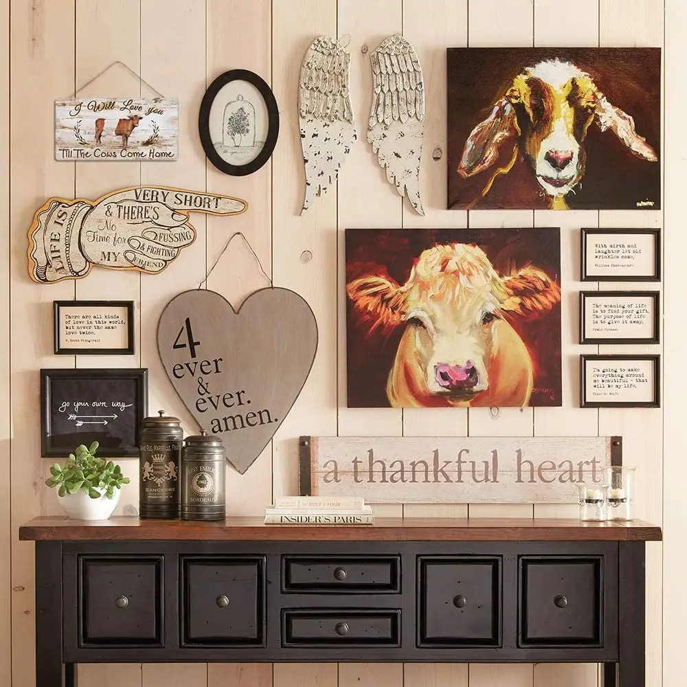 Putuo Decor Farmhouse Decor Sign I Will Love Your Till The Cows Come Home 12 x 8 Inch Hanging Plaque (Cow 1)
Putuo Decor Farmhouse Decor Sign I Will Love Your Till The Cows Come Home 12 x 8 Inch Hanging Plaque (Cow 1)