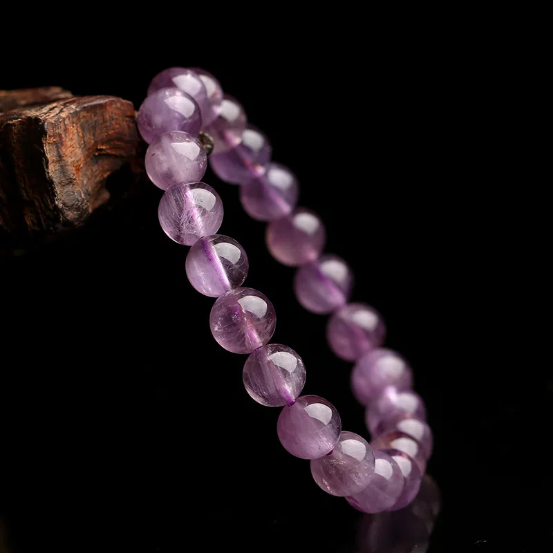 Natural Crystal Bracelet Women Couple Stone Bracelet Purple Color Bracelets 8mm/10mm Beads Bangles Jewelry Gifts A0036
Natural Crystal Bracelet Women Couple Stone Bracelet Purple Color Bracelets 8mm/10mm Beads Bangles Jewelry Gifts A0036