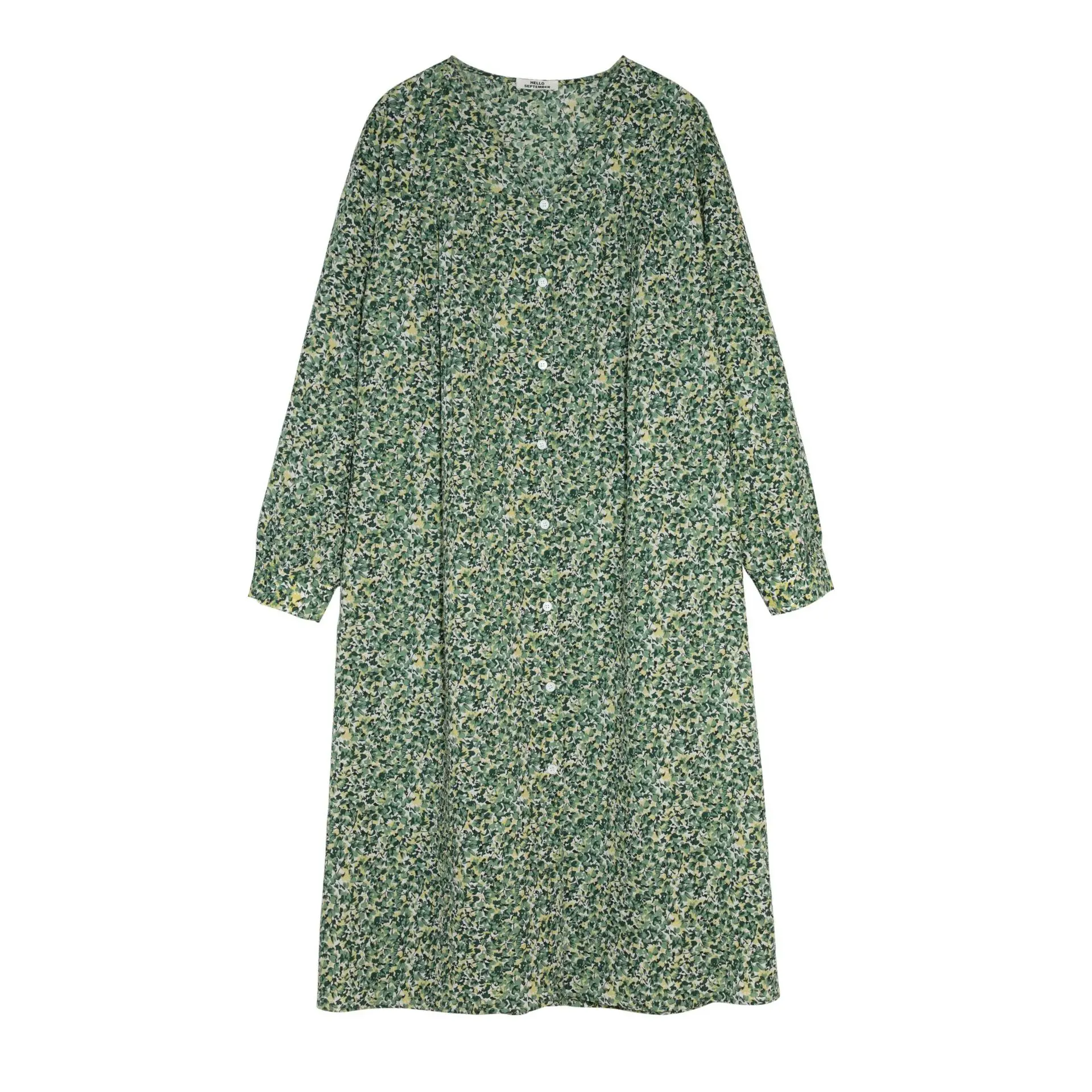 Sweet V Neck Long Sleeve Print Women Dress Korean Style Slim Waist Single-breasted Vestidos Elegant Sweet Fashion Vestido Mujer
Sweet V Neck Long Sleeve Print Women Dress Korean Style Slim Waist Single-breasted Vestidos Elegant Sweet Fashion Vestido Mujer