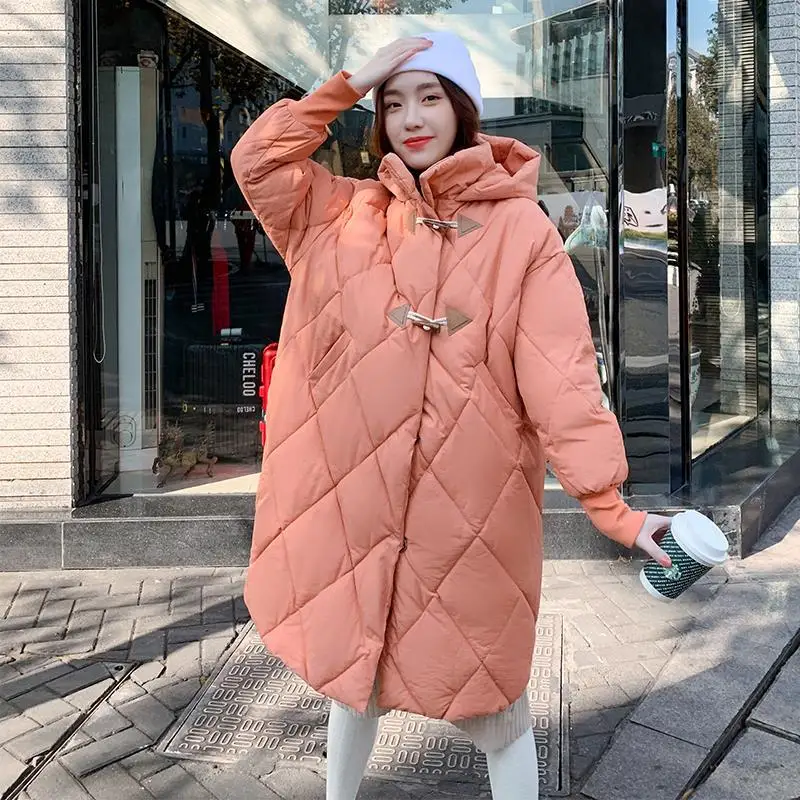 Cotton-padded jacket women's mid-length new style fashion trend Korean loose over the knee thick solid color hooded women
Cotton-padded jacket women's mid-length new style fashion trend Korean loose over the knee thick solid color hooded women