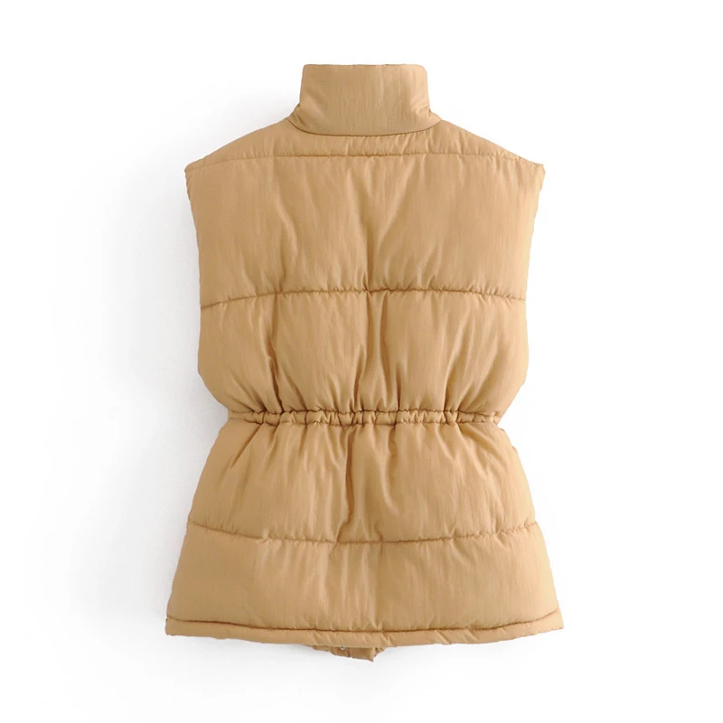 za Winter Women's Sleeveless Parkas Lace up Jackets Mujer Zipper Loose Outerwear Thick Warm Coats Khaki Streetwear Overcoat Chic
za Winter Women's Sleeveless Parkas Lace up Jackets Mujer Zipper Loose Outerwear Thick Warm Coats Khaki Streetwear Overcoat Chic