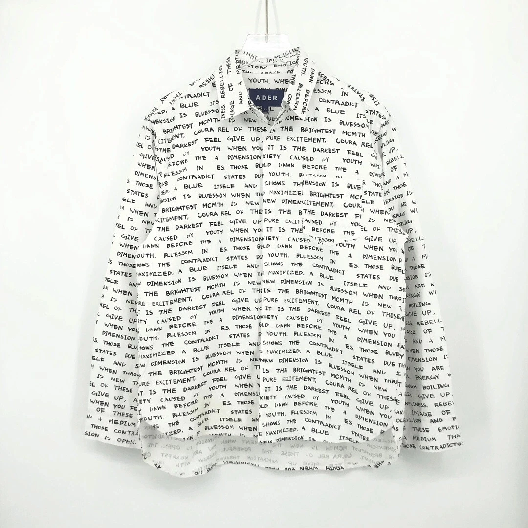 Hawaiian Shirt Print Shirt Hemp Shirt ADER ERROR 2021 Men Women Shirts 1:1 High Quality Long Sleeve Ader Lettered Print Shirt
Hawaiian Shirt Print Shirt Hemp Shirt ADER ERROR 2021 Men Women Shirts 1:1 High Quality Long Sleeve Ader Lettered Print Shirt