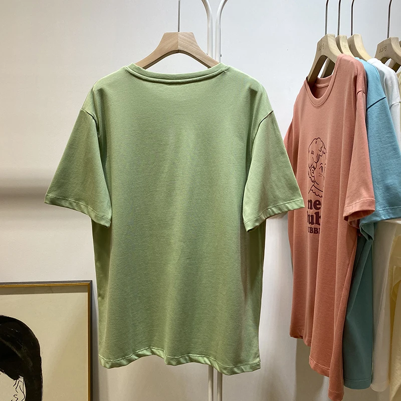 2021 Summer Bubble Print Short-Sleeved Women T-shirt Loose Half-Sleeve Ins Korean Style Ladies Top Fashion Simple Pullover Tee
2021 Summer Bubble Print Short-Sleeved Women T-shirt Loose Half-Sleeve Ins Korean Style Ladies Top Fashion Simple Pullover Tee