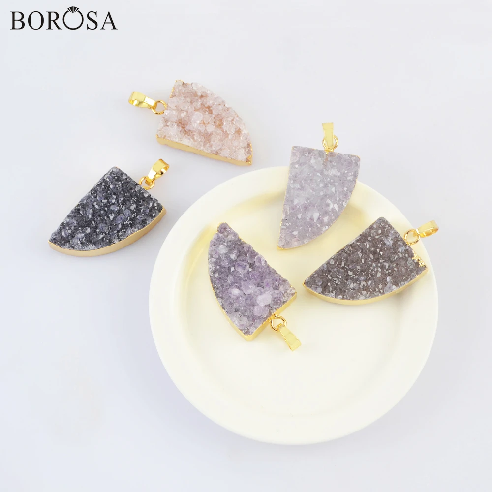 Horn Shape Gold Plating Natural Agates Druzy Pendant for Necklace Making, 18inch Necklace Natural Druzy Pendant Necklace G2024
Horn Shape Gold Plating Natural Agates Druzy Pendant for Necklace Making, 18inch Necklace Natural Druzy Pendant Necklace G2024