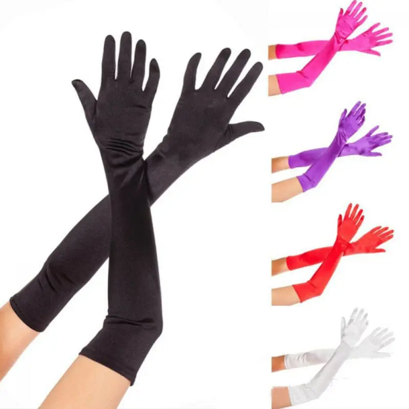 Women's Ladies Evening Party Formal Prom Gloves Solid Color Satin Long Finger Mittens
Women's Ladies Evening Party Formal Prom Gloves Solid Color Satin Long Finger Mittens