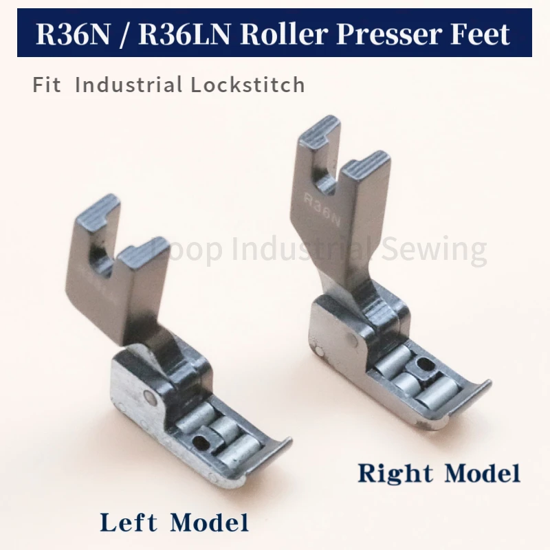 R36N R36LN Presser Foot Industrial Sewing Machine Left and Right Narrow Hinged Roller Foot with Wheel on Bottom
R36N R36LN Presser Foot Industrial Sewing Machine Left and Right Narrow Hinged Roller Foot with Wheel on Bottom