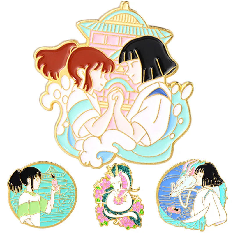 Spirited Away Ogino Chihiro Nigihayami Kohakunushi Cosplay Costume Metal Badge Pin Alloy Brooch Props Halloween Gift
Spirited Away Ogino Chihiro Nigihayami Kohakunushi Cosplay Costume Metal Badge Pin Alloy Brooch Props Halloween Gift