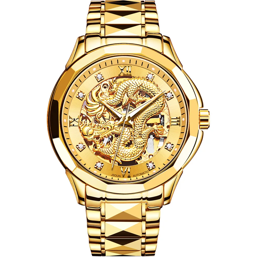 JSDUN Top Brand Men's Watch Dragon Skeleton Automatic Mechanical Watch Tungsten Steel Admiralty 30m Waterproof 8840
JSDUN Top Brand Men's Watch Dragon Skeleton Automatic Mechanical Watch Tungsten Steel Admiralty 30m Waterproof 8840