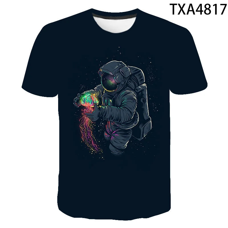 New Summer 3D T shirt Boy Girl Kids Astronaut Starry Sky Fashion Streetwear Men Women Children Printed T-shirt Cool Tops Tee
New Summer 3D T shirt Boy Girl Kids Astronaut Starry Sky Fashion Streetwear Men Women Children Printed T-shirt Cool Tops Tee