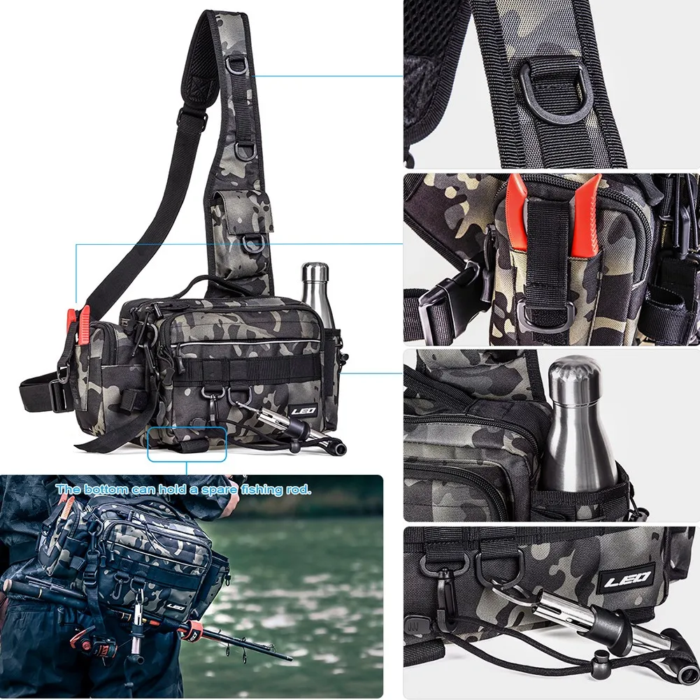 Fishing Bag Waterproof Outdoor Camouflage Fishing Bait Fishing Gear Bag LEO One-shoulder Lua Cross-shoulder Fishing Storage Bag
Fishing Bag Waterproof Outdoor Camouflage Fishing Bait Fishing Gear Bag LEO One-shoulder Lua Cross-shoulder Fishing Storage Bag