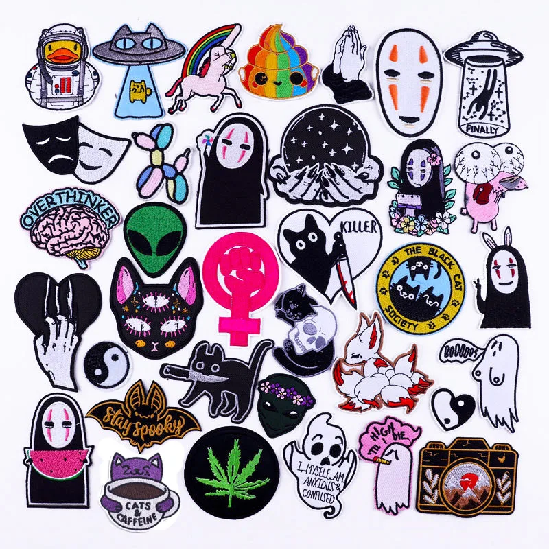 Cartoon Animal Patch Cat Embroidered Patches For Clothing Anime Spirited Away Applique For Clothes Iron On Patches On Clothes
Cartoon Animal Patch Cat Embroidered Patches For Clothing Anime Spirited Away Applique For Clothes Iron On Patches On Clothes