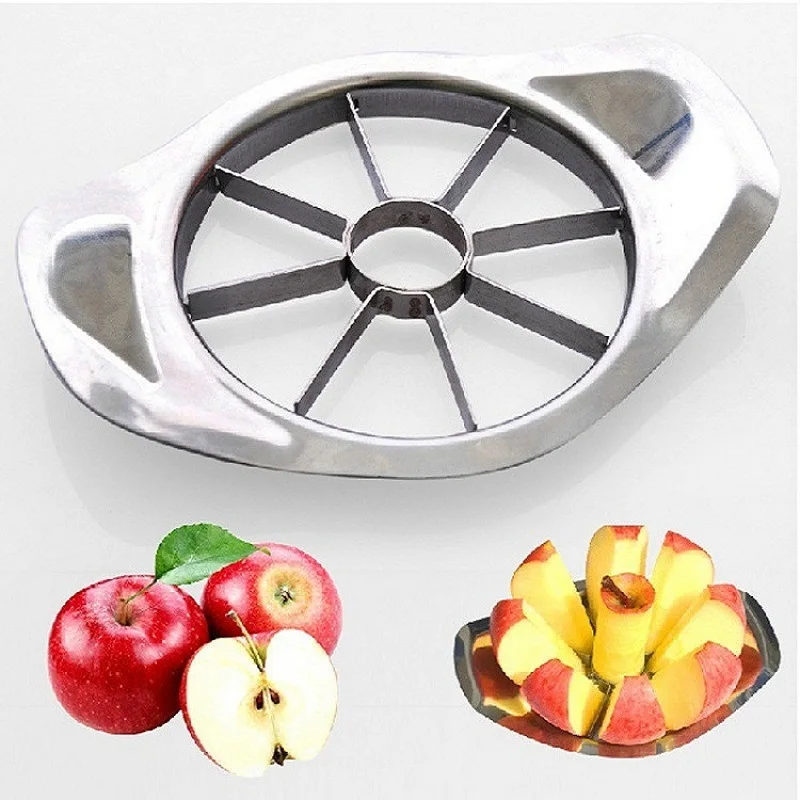 High quality stainless steel apple cutter pitted fruit cutter fruit bottle opener apple cutter the best kitchen artifact 
High quality stainless steel apple cutter pitted fruit cutter fruit bottle opener apple cutter the best kitchen artifact
