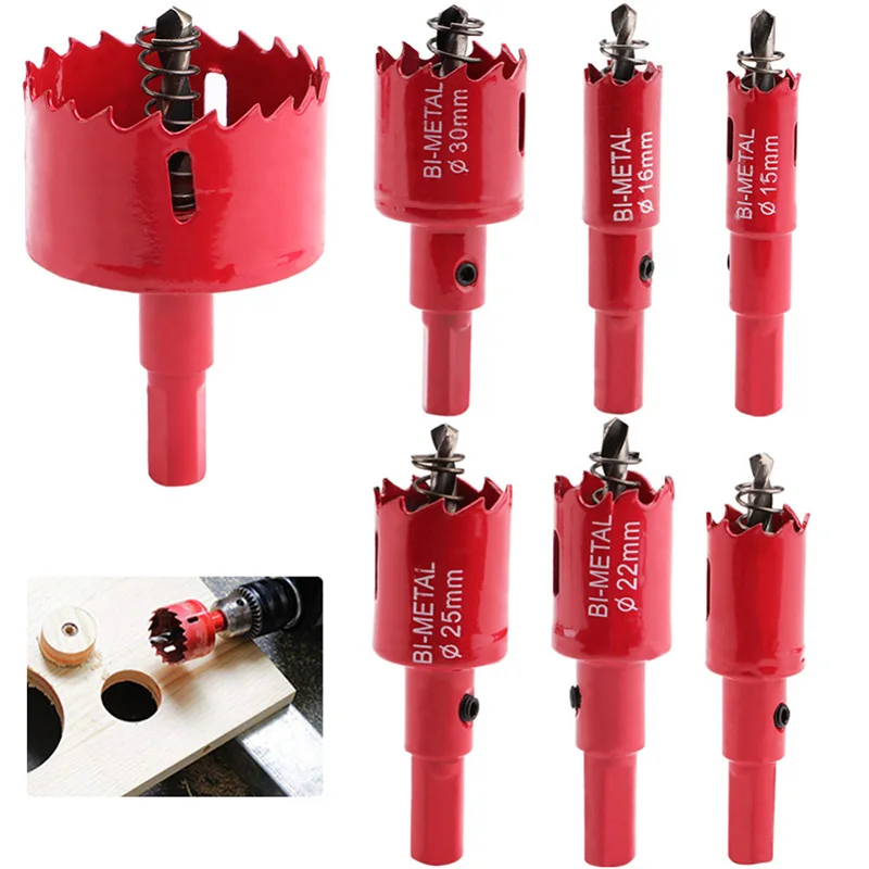 1pc Bi-Metal M42 Wood Hole Saw 15-50mm Drilling Cutter For Aluminum Iron Stainless Steel Plastic Cutter Holesaw Drill Bits
1pc Bi-Metal M42 Wood Hole Saw 15-50mm Drilling Cutter For Aluminum Iron Stainless Steel Plastic Cutter Holesaw Drill Bits