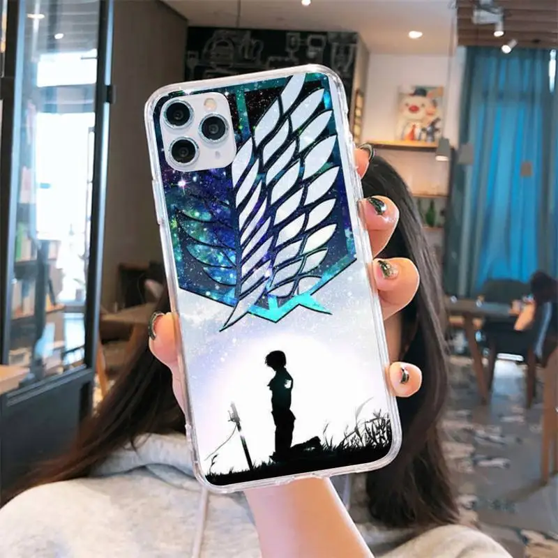 Anime Japanese attack on Titan Phone Case Transparent for iPhone 6 7 8 11 12 s mini pro X XS XR MAX Plus cover funda shell
Anime Japanese attack on Titan Phone Case Transparent for iPhone 6 7 8 11 12 s mini pro X XS XR MAX Plus cover funda shell