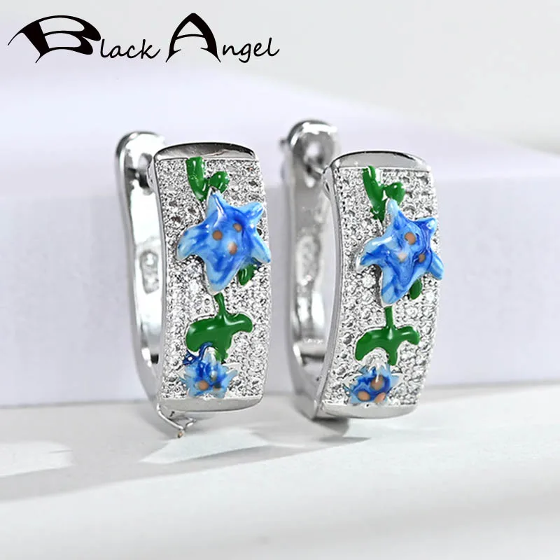 BLACK ANGEL Fashion Blue Enamel Seastar Flowers 925 Silver Clip Earrings for Women 2020 New Fine Jewelry Christmas Gift
BLACK ANGEL Fashion Blue Enamel Seastar Flowers 925 Silver Clip Earrings for Women 2020 New Fine Jewelry Christmas Gift