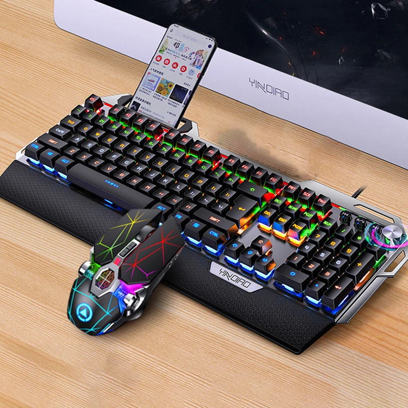 Mechanical Keyboard Blue Switch Gaming Keyboards for PC gamer clavier gamer wired keycaps Keyboards and mouse for computer
Mechanical Keyboard Blue Switch Gaming Keyboards for PC gamer clavier gamer wired keycaps Keyboards and mouse for computer