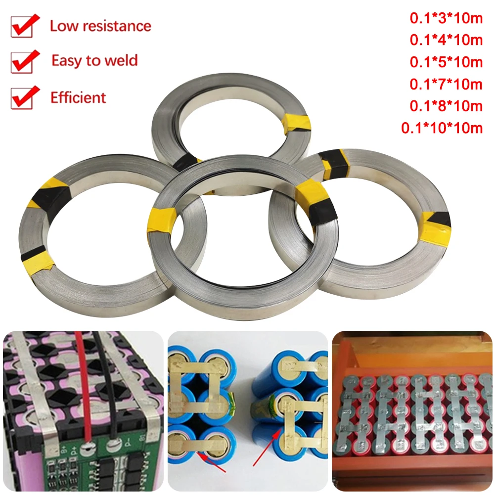 Nickle Strip 10m 0.1mm 18650 Battery Nickel Plated Steel Strip Connector Spot Welder Machine Tools
Nickle Strip 10m 0.1mm 18650 Battery Nickel Plated Steel Strip Connector Spot Welder Machine Tools