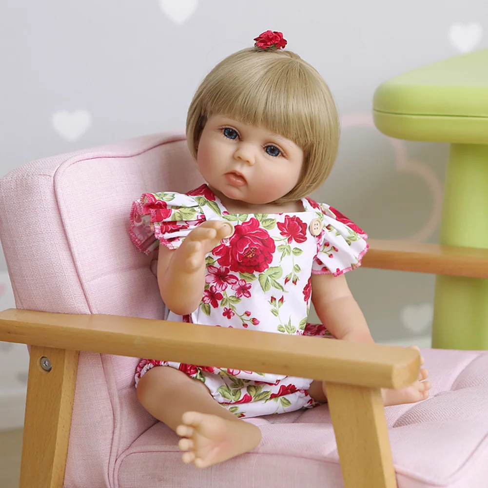 NPK 48cm Reborn Baby Doll Full Body Silicone Vinyl Realistic Eyes Lifelike Newborn Reborn Doll With Lovely Clothes Kid Girl Gift
NPK 48cm Reborn Baby Doll Full Body Silicone Vinyl Realistic Eyes Lifelike Newborn Reborn Doll With Lovely Clothes Kid Girl Gift