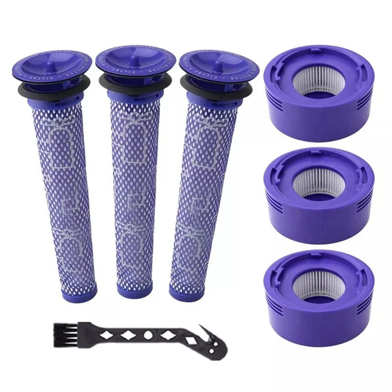 3 Pack Pre-Filters and 3 Pack HEPA Post-Filters Replacements for Dyson V7 V8 Cordless Vacuum Cleaner
3 Pack Pre-Filters and 3 Pack HEPA Post-Filters Replacements for Dyson V7 V8 Cordless Vacuum Cleaner