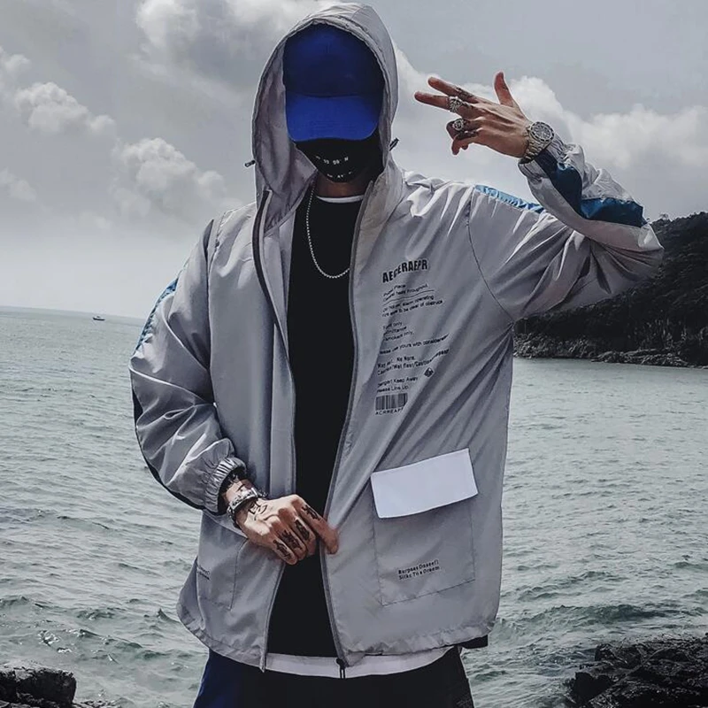 Hooded Jackets Men New Color Block Harajuku Jacket Fashion Tracksuit Coat Men Hip Hop Streetwear Summer Modis Jacket Windbreaker
Hooded Jackets Men New Color Block Harajuku Jacket Fashion Tracksuit Coat Men Hip Hop Streetwear Summer Modis Jacket Windbreaker