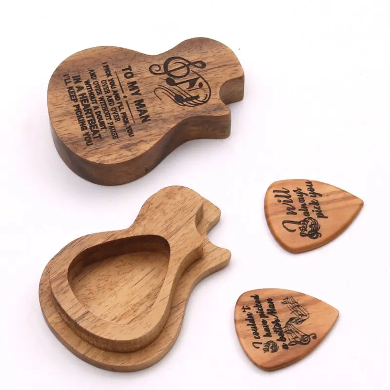 3 Pcs/set Handmade Wooden Guitar Pick Box and Picks Paddles for Guitarist Music Lovers Gifts
3 Pcs/set Handmade Wooden Guitar Pick Box and Picks Paddles for Guitarist Music Lovers Gifts