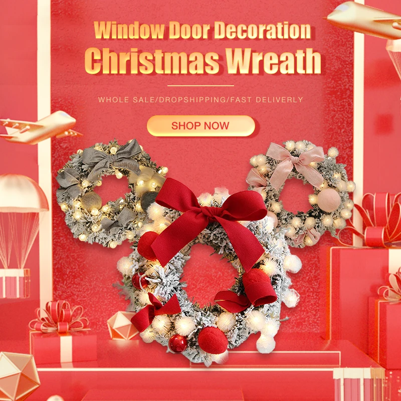 Hot Christmas Wreath New Year Window Door Decoration Props Scene Arrangement Christmas Wreath Decorations guirnalda navidad
Hot Christmas Wreath New Year Window Door Decoration Props Scene Arrangement Christmas Wreath Decorations guirnalda navidad