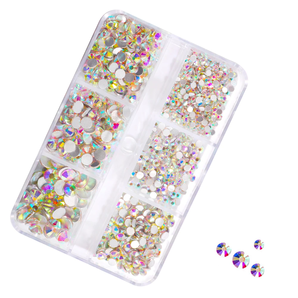 1 Box Multi-Size 2-5mm Flatback Round Grass Rhinestone Glitter Crystal Strass Stone Creative DIY For Clothing Jewelry Decoration
1 Box Multi-Size 2-5mm Flatback Round Grass Rhinestone Glitter Crystal Strass Stone Creative DIY For Clothing Jewelry Decoration