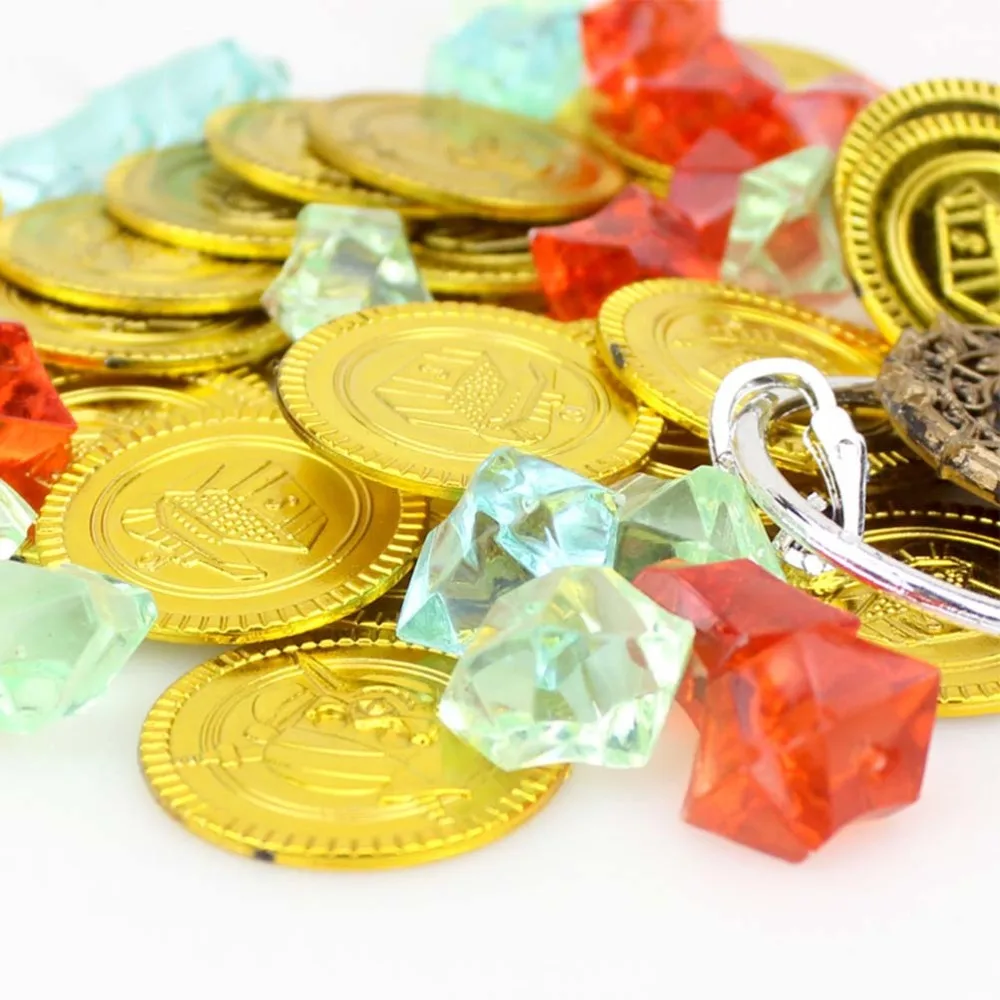 60pcs Pirate Treasure Dress Props Cosplay Costume Tools Gold Coin Mini Cartoon Pocket Treasure Box for Kids Children
60pcs Pirate Treasure Dress Props Cosplay Costume Tools Gold Coin Mini Cartoon Pocket Treasure Box for Kids Children