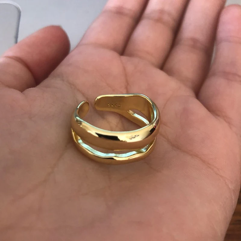Charming Geometric Wave Rings for Women Gold Color High Polish Adjustable Open Rings Punk Jewelry Party Gifts
Charming Geometric Wave Rings for Women Gold Color High Polish Adjustable Open Rings Punk Jewelry Party Gifts