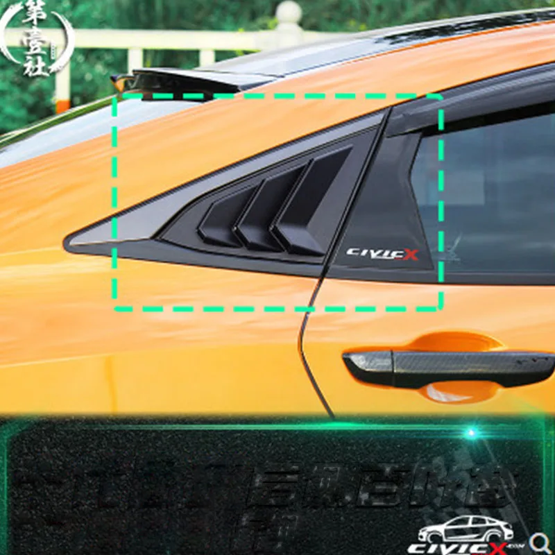2 pieces Rear Window Fender Gloss Black Side Vent Shield For Honda civic 2016~2020
2 pieces Rear Window Fender Gloss Black Side Vent Shield For Honda civic 2016~2020