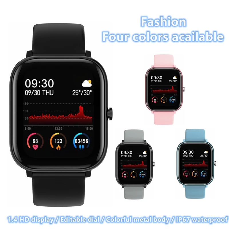 P20 Smart Watch Activity Fitness Pedometer Health Heart Rate Sleep Tracker ip67 Waterproof Sport watch for Men Women Smartwatch 
P20 Smart Watch Activity Fitness Pedometer Health Heart Rate Sleep Tracker ip67 Waterproof Sport watch for Men Women Smartwatch