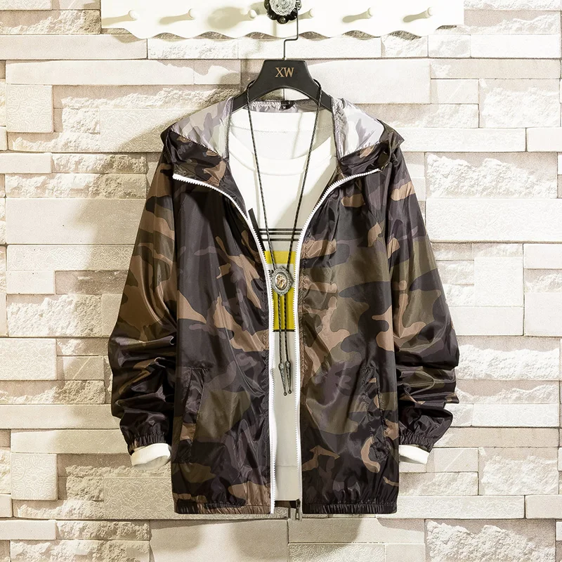 Windbreaker Jacket Men Spring Fashion Camouflage Jacket Men/Women Hooded Casual Jackets Male Jacket Coat Men Thin Coat Outwear
Windbreaker Jacket Men Spring Fashion Camouflage Jacket Men/Women Hooded Casual Jackets Male Jacket Coat Men Thin Coat Outwear
