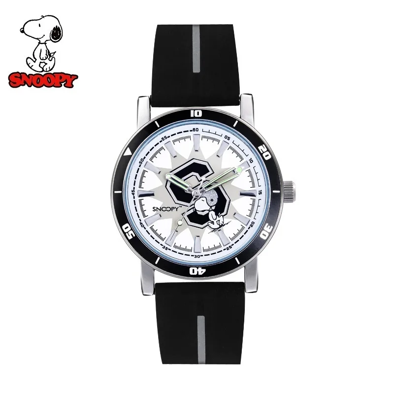 Детские Модные Повседневные японские кварцевые наручные часы Snoopy Мультяшные с