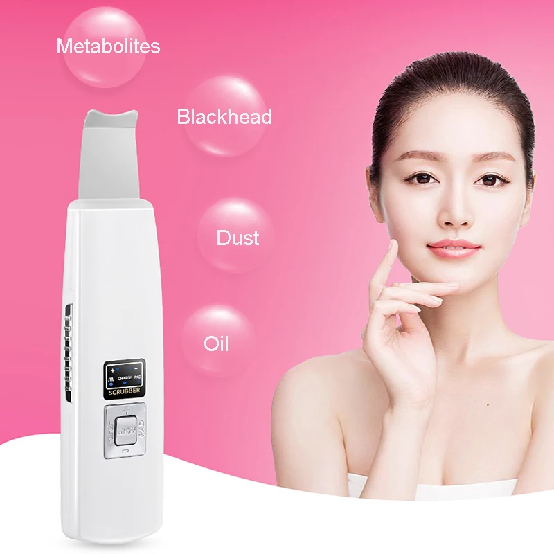 Ultrasonic Skin Scrubber Deep Face Cleaning Machine Dirt Blackhead Acne Removal Facial Whitening Lifting Spa Vibration Massager
Ultrasonic Skin Scrubber Deep Face Cleaning Machine Dirt Blackhead Acne Removal Facial Whitening Lifting Spa Vibration Massager