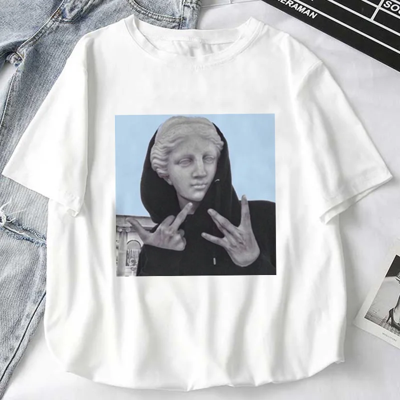 Women T-Shirts Mythology Story Medusa's Head Will Life Men Into A Stone Tops Female Shirt Harajuku Funny Woman Clothes
Women T-Shirts Mythology Story Medusa's Head Will Life Men Into A Stone Tops Female Shirt Harajuku Funny Woman Clothes