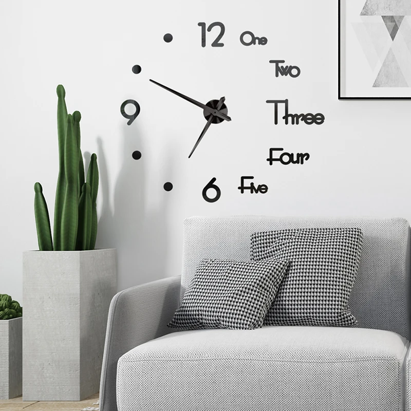 DIY Wall Clock 3D Frameless Mute Modern Wall Clock Wall Decoration Clock Free Perforated Mirror Wall Clock Living Room Watch
DIY Wall Clock 3D Frameless Mute Modern Wall Clock Wall Decoration Clock Free Perforated Mirror Wall Clock Living Room Watch