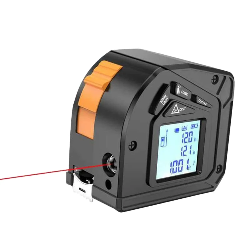 50M+5M -Laser Range Finder Tape Measure Electronic Distance Meter Roulette Digital Measuring Tape Retractable m/in/ft/in
50M+5M -Laser Range Finder Tape Measure Electronic Distance Meter Roulette Digital Measuring Tape Retractable m/in/ft/in