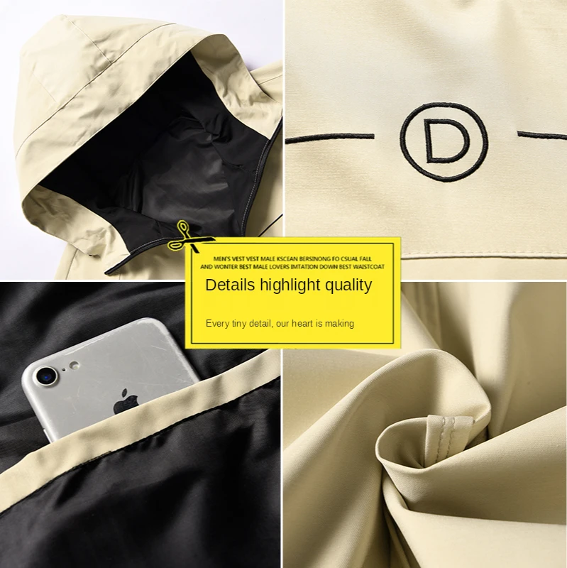 Men Jacket 2021 Spring New Hooded Casual Workwear Jacket Fashion Trendy Black Tops Coat Man Outerwear Plus Size M-8XL
Men Jacket 2021 Spring New Hooded Casual Workwear Jacket Fashion Trendy Black Tops Coat Man Outerwear Plus Size M-8XL